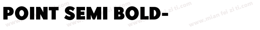 Point Semi Bold字体转换
